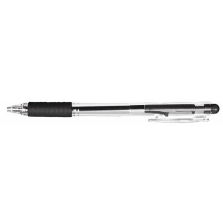 PAKIET Długopis LINC Tip Top Grip, śr. kulki 0,7mm, gr. linii 0,3mm, czarny