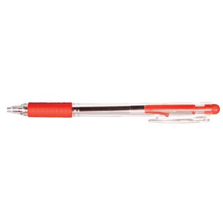 PAKIET Długopis LINC Tip Top Grip, śr. kulki 0,7mm, gr. linii 0,3mm, czerwony