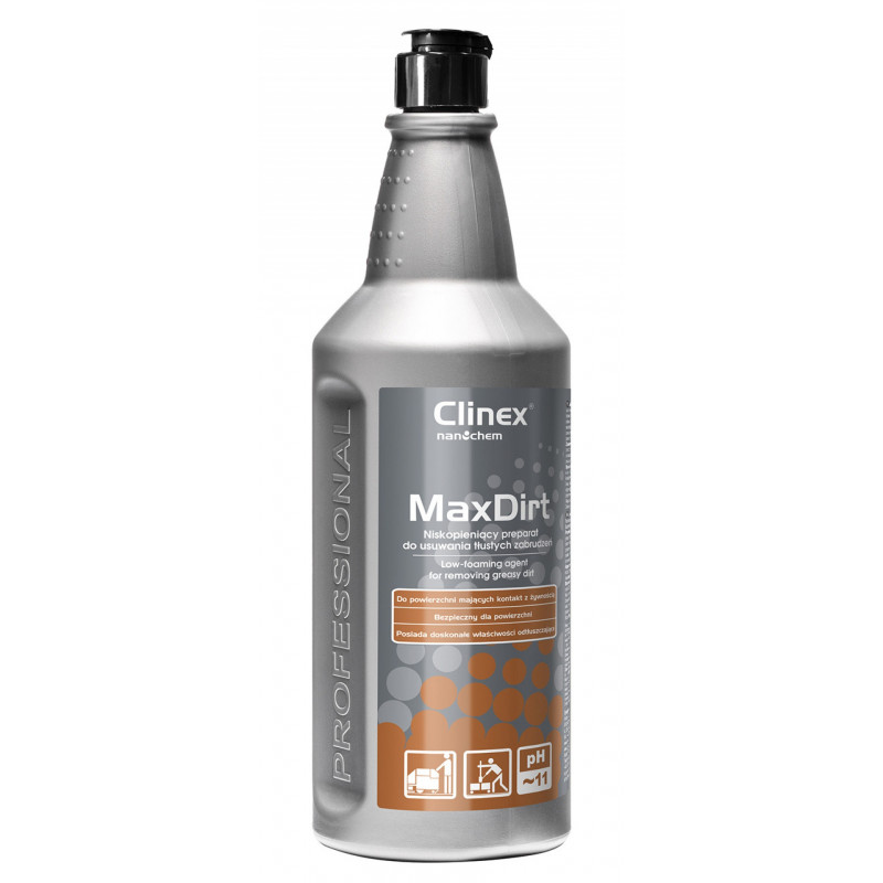 Preparat CLINEX 4 Max Dirt, do usuwania tłustych zabrudzeń, 1l