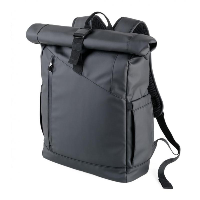 Plecak rolowany TROIKA Black Roll Top, czarny