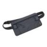 Saszetka TROIKA Black Belt Bag, na pasku, dwie kieszenie, czarna