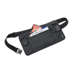 Saszetka TROIKA Black Belt Bag, na pasku, dwie kieszenie, czarna