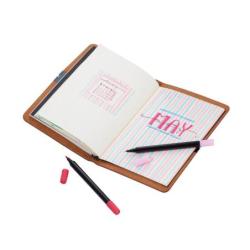 Notes TROIKA Bullet Journal, A5, w kropki, brązowy