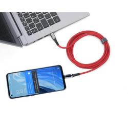 Kabel ładujący TROIKA Speedy XL, 2m, przejściówka USC-C na lightning, czerwony