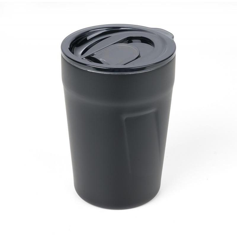 Kubek termiczny TROIKA Cup-uccino, 300ml, stalowy, czarny