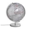 Globus podświetlany TROIKA Stellar Light, śr. 30cm, metalowa podstawa, srebrny