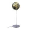 Globus TROIKA Sojus City Light, śr. 43cm, oświetlenie, metalowa podstawa, niebiesko-zielony
