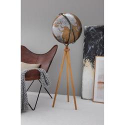 Globus TROIKA Sputnik, na stojaku, śr. 43cm, wys. 1,40m, brązowo-srebrny