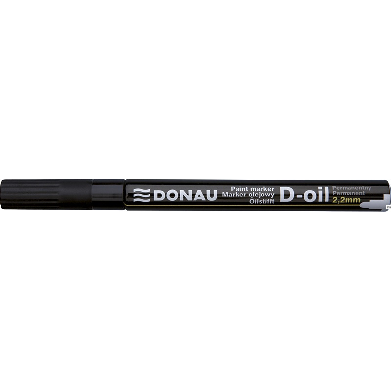 Donau Marker olejowy czarny 2,2mm okrągły, wodoodporny, permanentny