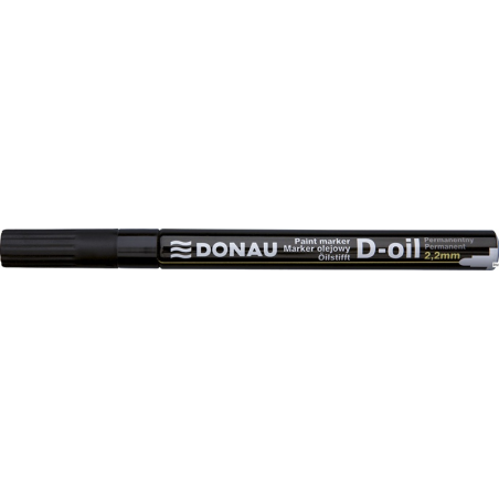 Donau Marker olejowy czarny 2,2mm okrągły, wodoodporny, permanentny