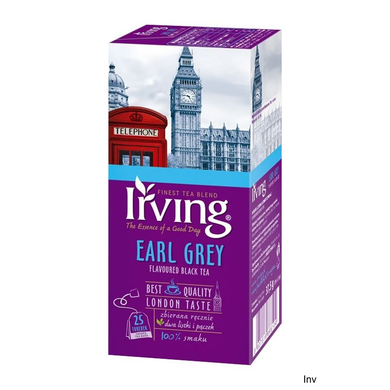 Herbata czarna IRVING Earl Grey 25 torebek