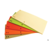 Przekładki kartonowe Office Products 1/3 A4 235x105mm 100 sztuk mix kolorów