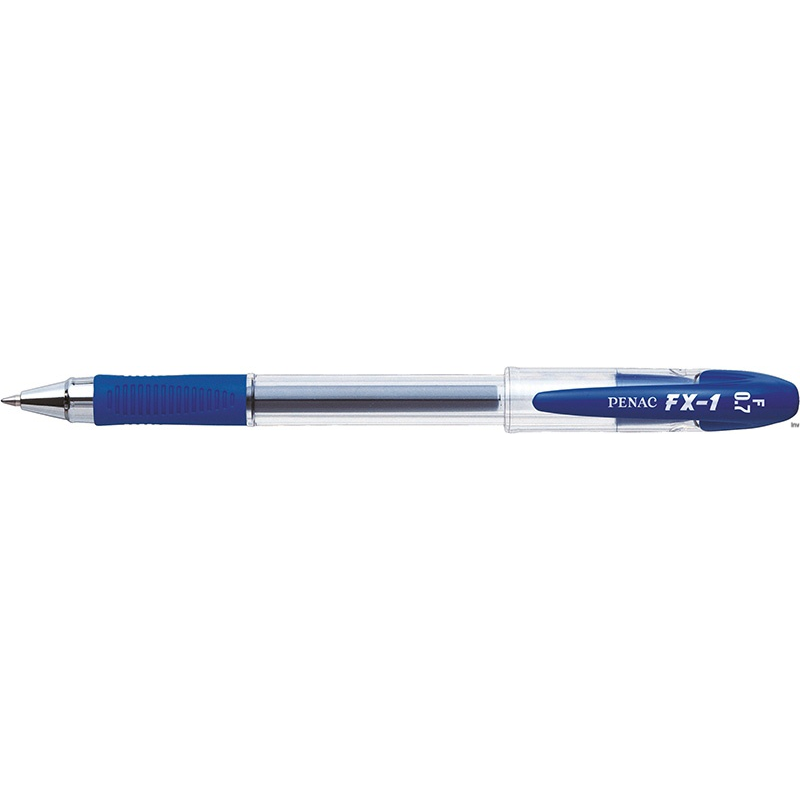 Długopis żelowy Penac FX-1 niebieski, z wymiennym wkładem, średnica kulki 0,7 mm, szybkoschnący atrament