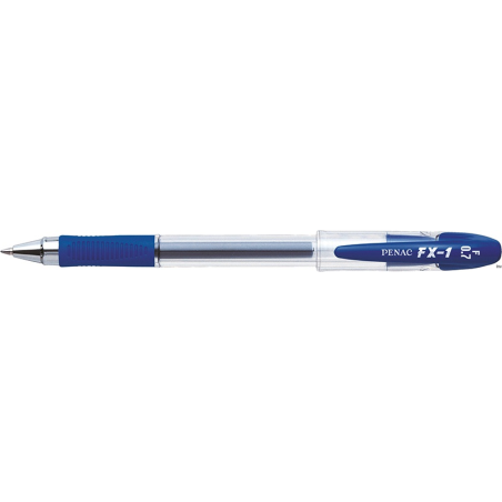 Długopis żelowy Penac FX-1 niebieski, z wymiennym wkładem, średnica kulki 0,7 mm, szybkoschnący atrament