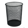 Kosz na śmieci Q-Conect czarny metalowy 19L 295mm (góra) 240mm (dół) 340mm wysokości