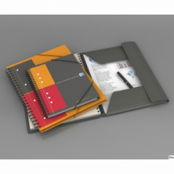 Kołonotatnik A4 kratka 80 kartek z teczką Oxford Meetingbook
