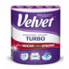 Ręcznik w roli celulozowy VELVET Turbo, 3-warstwowy, 340 listków, biały