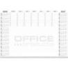 Podkładka na biurko OFFICE PRODUCTS, planer 2026/2027, biuwar 594x420mm A2 ,52k., biała