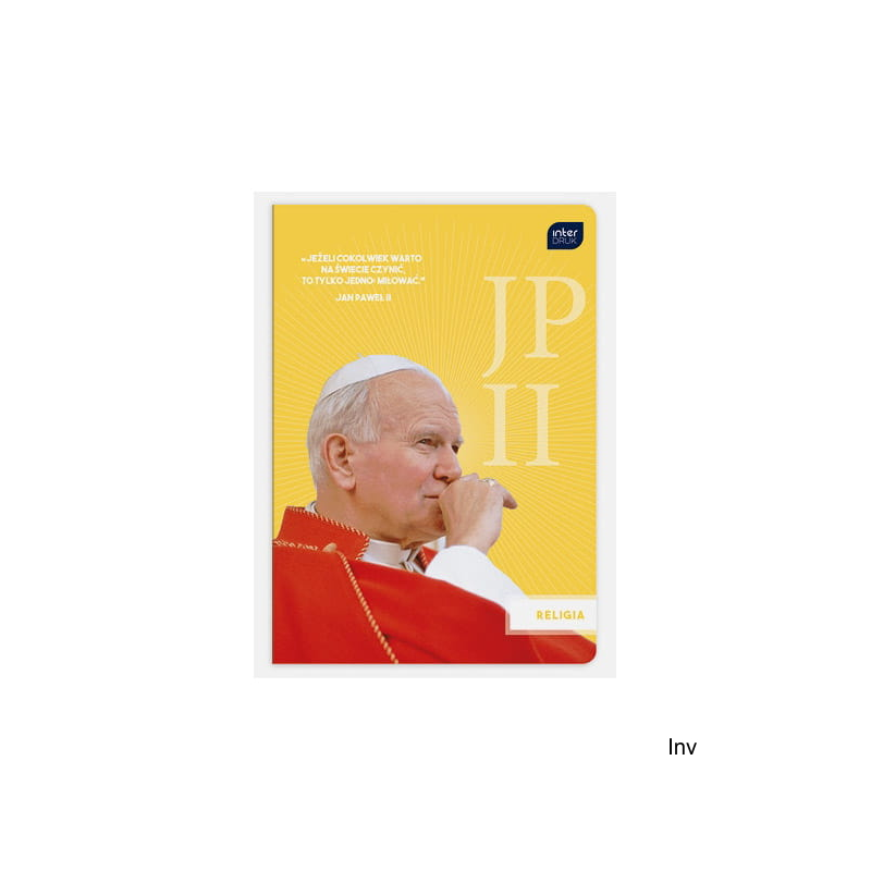 Zeszyt A5 32 kartki kratka Religia JPII/Franciszek Interdruk