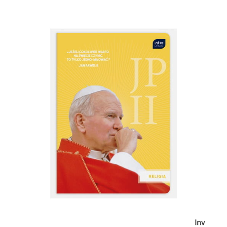 Zeszyt A5 32 kartki kratka Religia JPII/Franciszek Interdruk