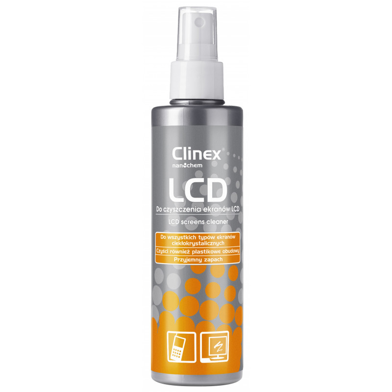 Spray CLINEX LCD, do czyszczenia ekranów, 200ml