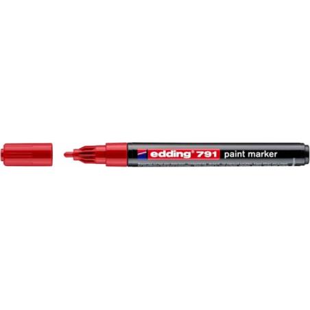 PAKIET Marker olejowy e-791 EDDING, 1-2mm, czerwony