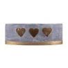 Lampion owal DONAU HOME Golden Heart, 270x95mm, grafitowy
