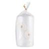Świeca słupek DONAU HOME Dmuchawce, 70x130mm, biały