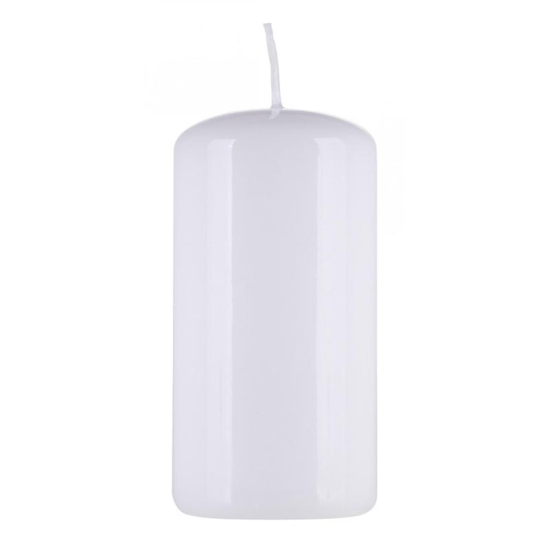 Świeca słupek DONAU HOME Standard Gloss, 50x100mm, biały