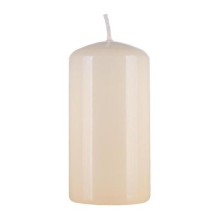 Świeca słupek DONAU HOME Standard Gloss, 50x100mm, kremowy
