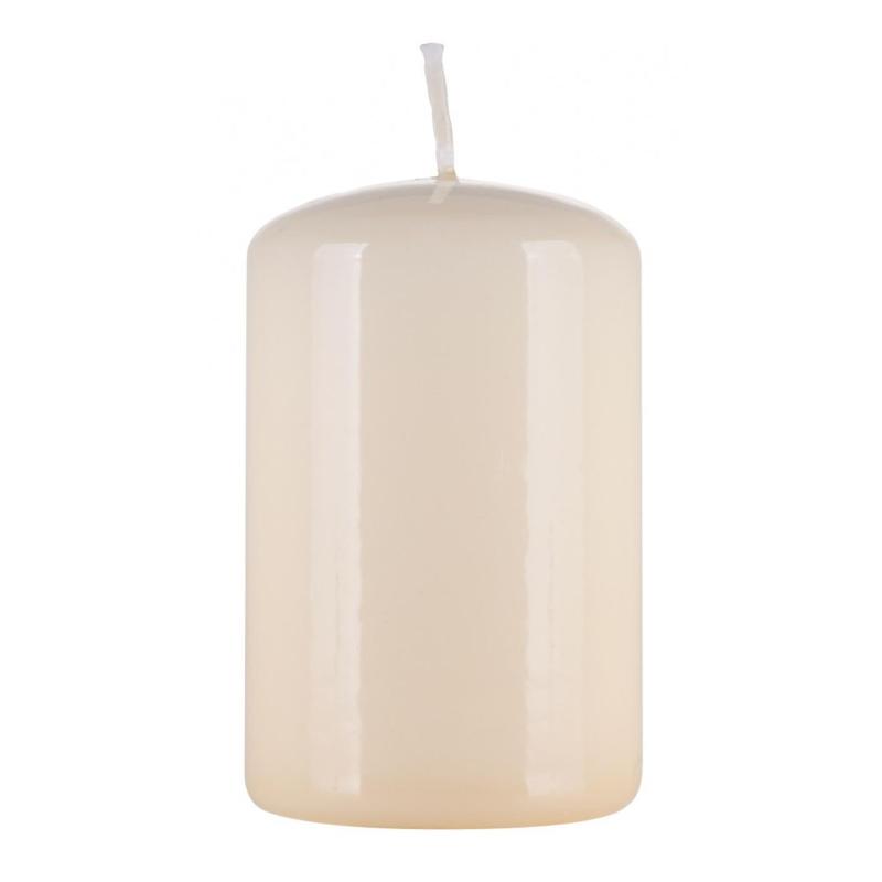 Świeca słupek DONAU HOME Standard Gloss, 50x80mm, kremowy