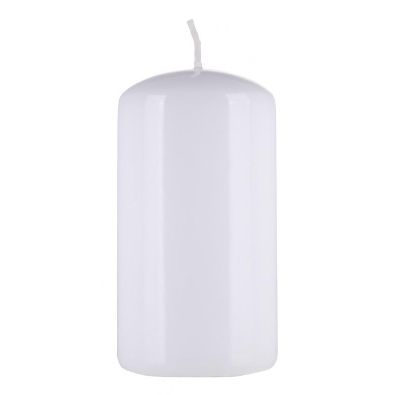 Świeca słupek DONAU HOME Standard Gloss, 60x115mm, biały