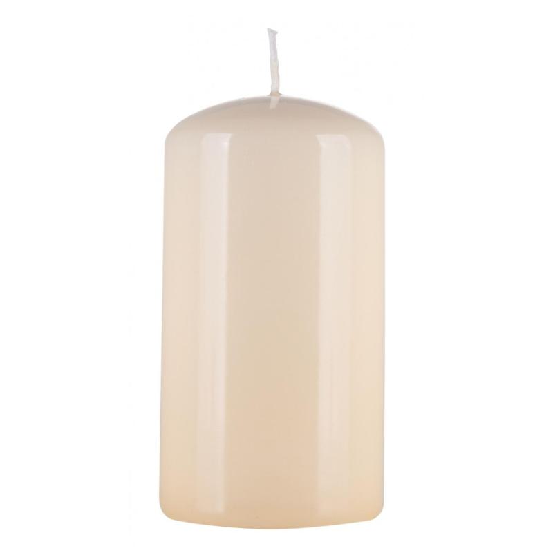 Świeca słupek DONAU HOME Standard Gloss, 60x115mm, kremowy