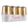 Świeca słupek DONAU HOME Standard Lakier, 50x100mm, 4 szt., złoty