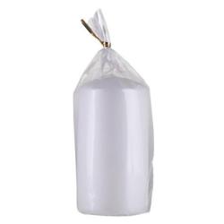 Świeca słupek DONAU HOME Standard Lakier, 60x115mm, biały metaliczny mat