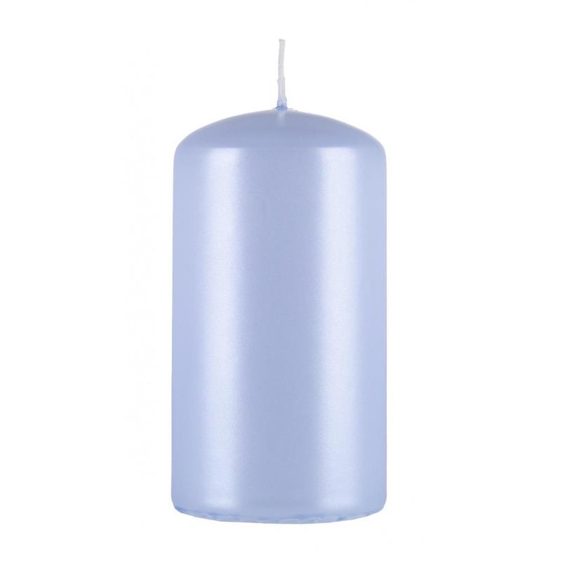 Świeca słupek DONAU HOME Standard Lakier, 60x115mm, błękit perła