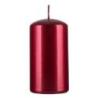 Świeca słupek DONAU HOME Standard Lakier, 60x115mm, czerwony metaliczny połysk
