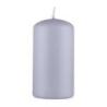 Świeca słupek DONAU HOME Standard Lakier, 60x115mm, jasny szary metaliczny mat