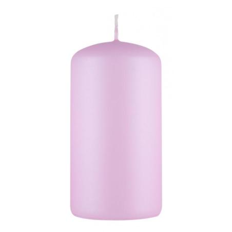 Świeca słupek DONAU HOME Standard Lakier, 60x115mm, różowy perła mat