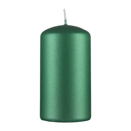 Świeca słupek DONAU HOME Standard Lakier, 60x115mm, zielony metaliczny mat