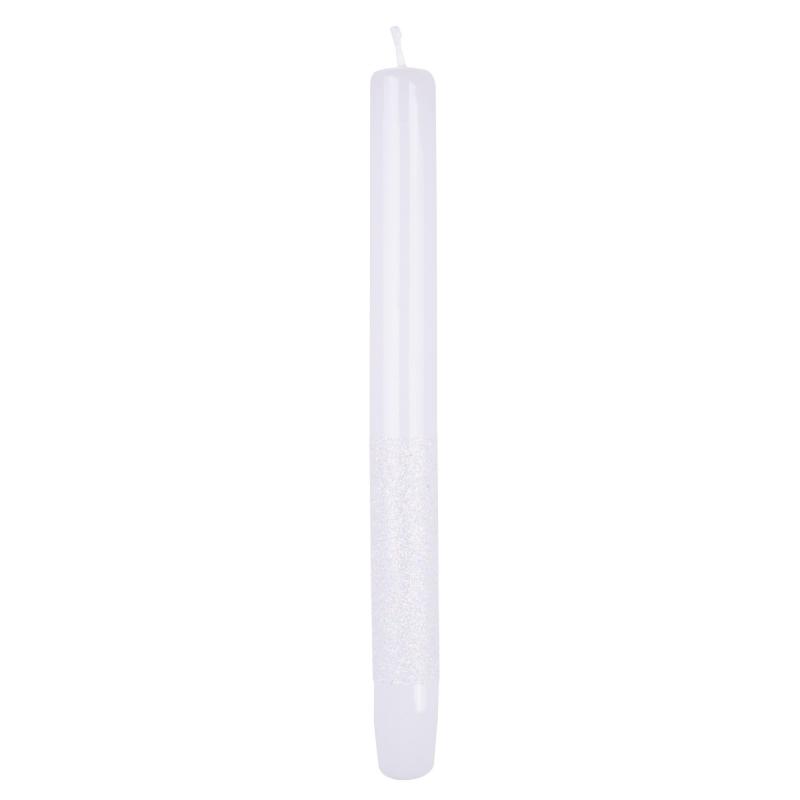 Świeca stołowa DONAU HOME Onyx, 22x250mm, 4 szt., biały