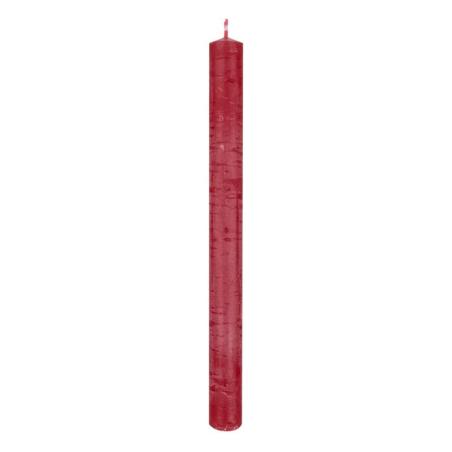 Świeca stołowa DONAU HOME Rustic Classic, 22x250mm, 4 szt., czerwony