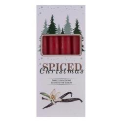 Świeca stołowa DONAU HOME Spiced Christmas, 20x170mm, 4 szt., wanilia, czerwony