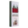 Świeca stołowa DONAU HOME Spiced Christmas, 20x170mm, 4 szt., jabłko z cynamonem, czerwony