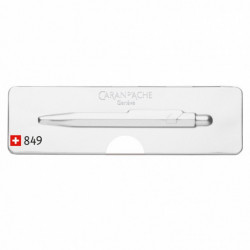 Długopis CARAN D'ACHE 849 Pop Line Fluo, M, w pudełku, biały