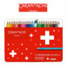 Kredki CARAN D'ACHE Swisscolor Aquarelle, z efektem akwareli, sześciokątne, 30szt., mix kolorów