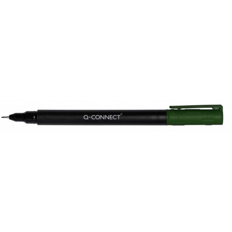 PAKIET Marker do płyt CD/DVD Q-CONNECT, S, 0,4mm (linia), zielony