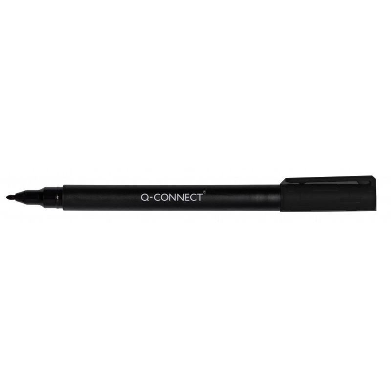 PAKIET Marker do płyt CD/DVD Q-CONNECT, F, 0,6mm (linia), czarny