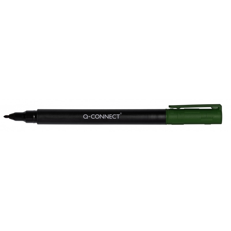 PAKIET Marker do płyt CD/DVD Q-CONNECT, F, 0,6mm (linia), zielony