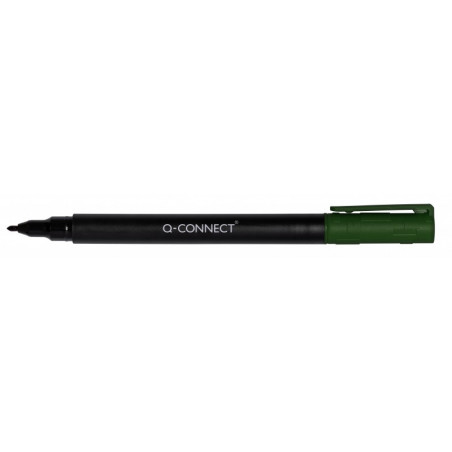 PAKIET Marker do płyt CD/DVD Q-CONNECT, F, 0,6mm (linia), zielony